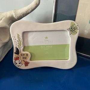 Rae Dunn Disney Princess and the Frog Tiana From the Heart 4 x 6 Picture Frame